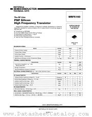 MRF5160 datasheet pdf Motorola