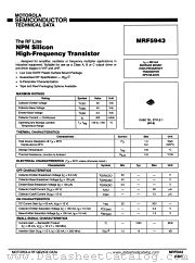 MRF5943 datasheet pdf Motorola