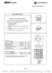 MRF621 datasheet pdf Motorola