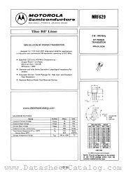 MRF629 datasheet pdf Motorola