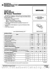 MRF6406 datasheet pdf Motorola