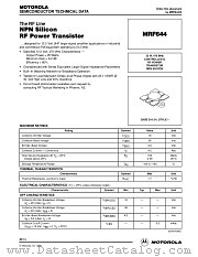 MRF644 datasheet pdf Motorola