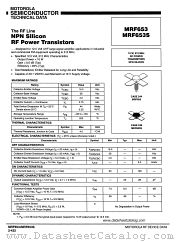 MRF653S datasheet pdf Motorola