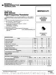 MRF9331LT1 datasheet pdf Motorola