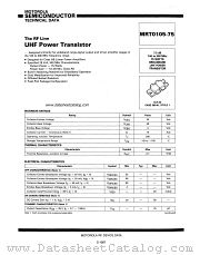 MRT0105-75 datasheet pdf Motorola