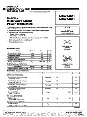 MRW54601 datasheet pdf Motorola