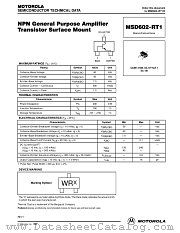 MSD602-RT1 datasheet pdf Motorola
