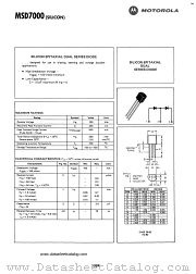 MSD7000 datasheet pdf Motorola