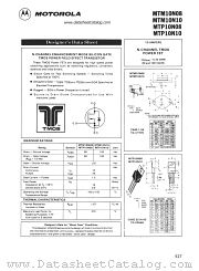 MTP10N08 datasheet pdf Motorola