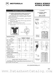 MTP8N18 datasheet pdf Motorola