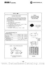 MVAM-1 datasheet pdf Motorola