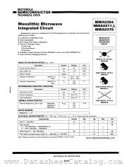 MWA0370 datasheet pdf Motorola