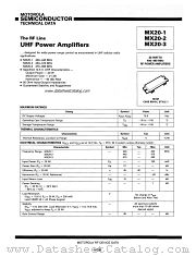 MX20-2 datasheet pdf Motorola