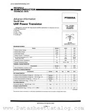 PT8809A datasheet pdf Motorola