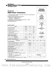 PT9783A datasheet pdf Motorola