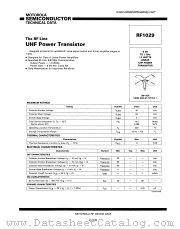 RF1029 datasheet pdf Motorola