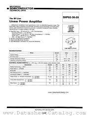 SHP02-36-20 datasheet pdf Motorola