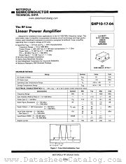 SHP10-17-04 datasheet pdf Motorola