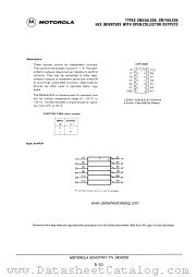 SN74ALS05 datasheet pdf Motorola