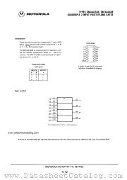 SN54ALS08 datasheet pdf Motorola