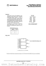 SN54ALS15J datasheet pdf Motorola