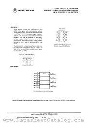 SN74ALS38N datasheet pdf Motorola