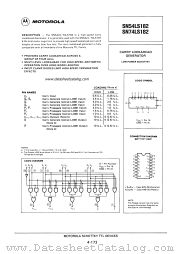 SN74LS182N datasheet pdf Motorola