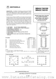 SN54LS191 datasheet pdf Motorola