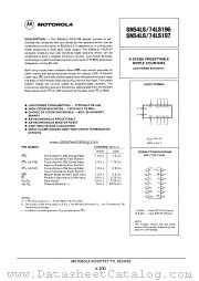 SN74LS197 datasheet pdf Motorola