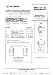 SN54LS293 datasheet pdf Motorola