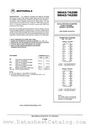 SN74LS393 datasheet pdf Motorola