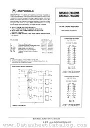 SN74LS398 datasheet pdf Motorola