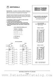 SN54LS541 datasheet pdf Motorola