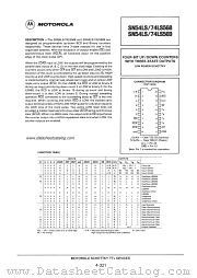 SN74LS569 datasheet pdf Motorola