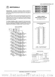 SN74LS605 datasheet pdf Motorola