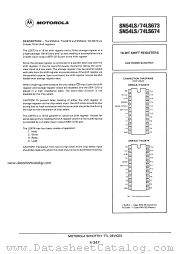 SN74LS674N datasheet pdf Motorola