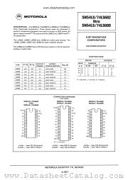 SN54LS689 datasheet pdf Motorola