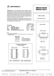 SN54LS77J datasheet pdf Motorola