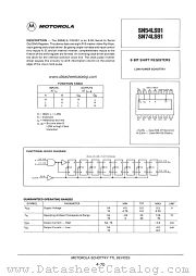 SN74LS91N datasheet pdf Motorola