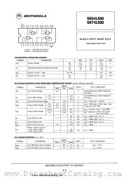 SN74LS00 datasheet pdf Motorola