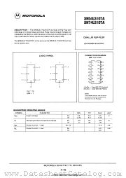 SN74LS107A datasheet pdf Motorola