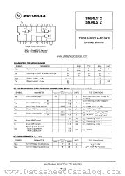 SN74LS12 datasheet pdf Motorola