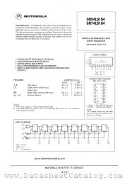 SN74LS164 datasheet pdf Motorola