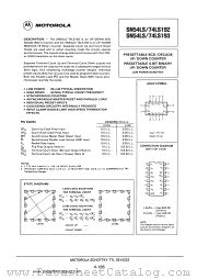 SN54LS193 datasheet pdf Motorola