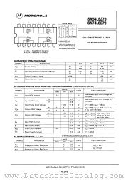 SN74LS279 datasheet pdf Motorola