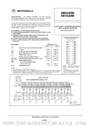 SN74LS299 datasheet pdf Motorola