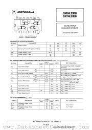 SN74LS386 datasheet pdf Motorola