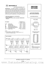 SN74LS395 datasheet pdf Motorola