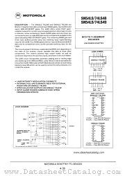 SN54LS49 datasheet pdf Motorola