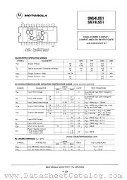 SN74LS51 datasheet pdf Motorola